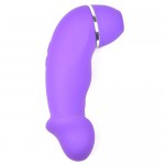 **  Clitoral Stimulator with Realistic Penis Vibrator   , 6543-21P