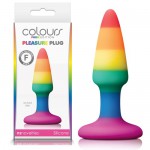    Colours - Pride Edition - Pleasure Plug - Mini - Rainbow NSN-0408-51