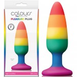    Colours Pride Edition Pleasure Plug Medium Rainbow, NSN-0408-53